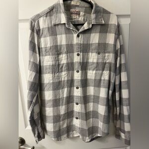 J. Crew Brushed Midweight Flannel - Arctic Gray - Men’s Medium - Slim